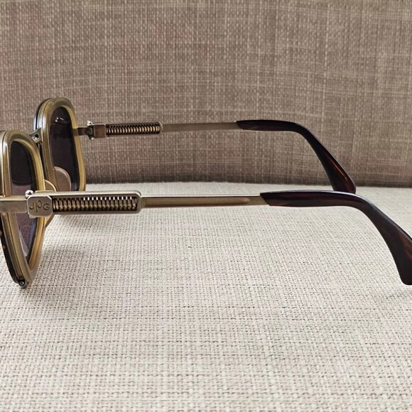 Vintage Jean Paul Gaultier JPG Sunglasses Brown/Gold Tone Frame Made in Japan - Picture 15 of 15
